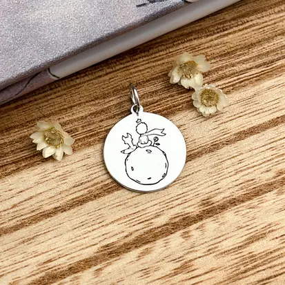 PINGENTE MEDALHA LUA PEQUENO PRÍNCIPE